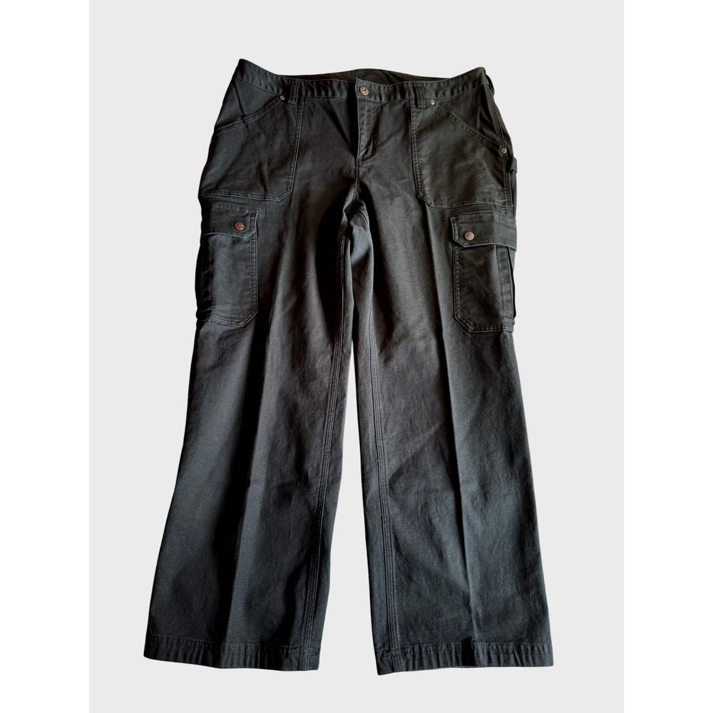 Duluth Trading Co DuluthFlex Fire Hose Relaxed Cargo Work Pants Black